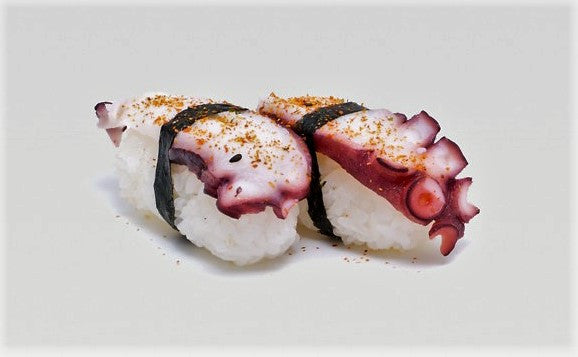 Sushi Nigiri de Pulpo, receta tradicional japonesa - el Rey del Pulpo